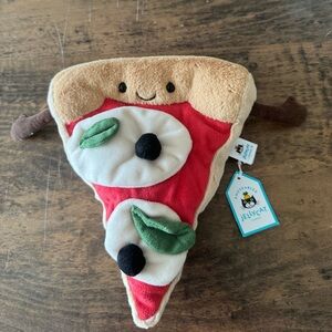 Jellycat Cheery Pizza Slice Plush - Red, Brown, and Green